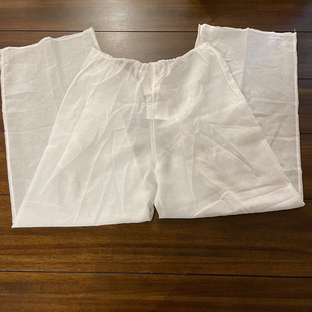 NWT Free by Gottex White Wide Leg Pants size medium new - Picture 2 of 11